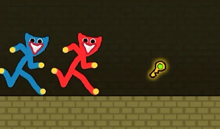 Red and Blue Stickman Huggy - Play free online Arcade game