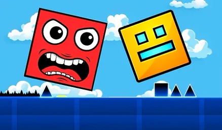 Red Cube in Dash Geometry - Play free online Arcade game