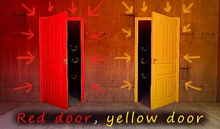 Red door, yellow door - Play free online Puzzle game