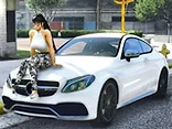 Ride a Girlfriend in Banana CLS 63 - Play free online Mercedes game