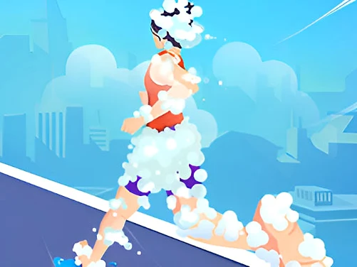 running in foam - Play free online Arcade game
