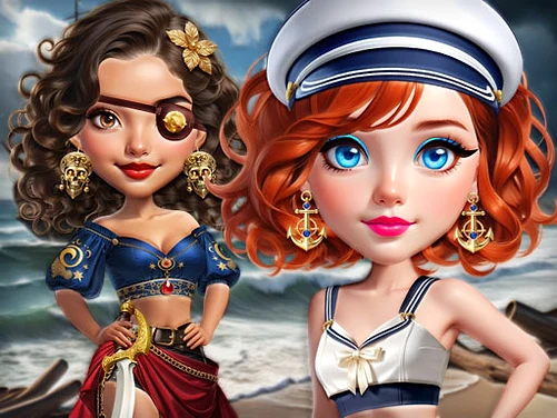 Sailor Chic vs Pirate Charm - Play free online game