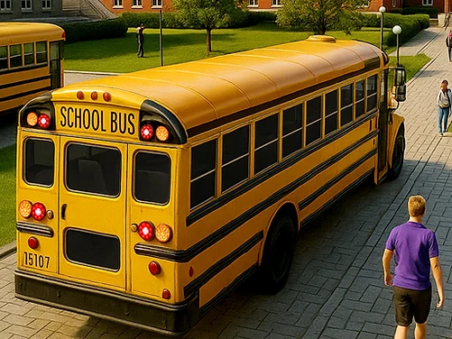 School Bus Driving Game - Play free online Simulation game
