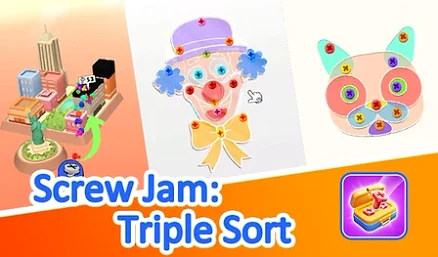 Screw Jam: Triple Sort - Play free online Puzzle game