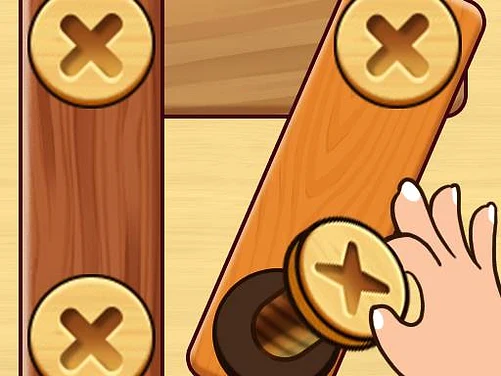 Screw Nuts Bolts: Wood Solve - Play free online game