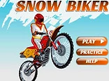 Snow Biker - Play free online Motocross game