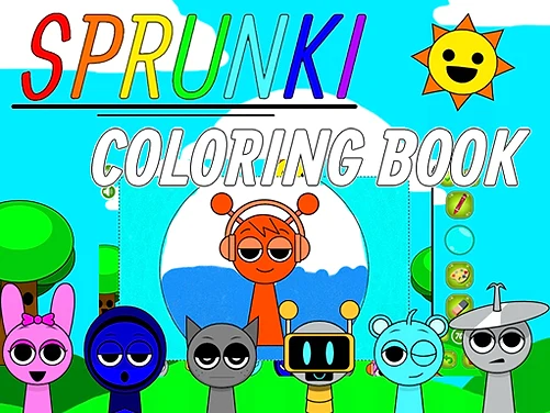 Sprunki Coloring Books - Play free online Casual Games game