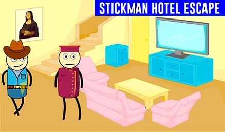 Stickman Hotel Escape - Play free online Horror game