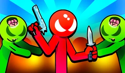 Stickman vs Zombies: Stickman Party Warriors - Play free online game