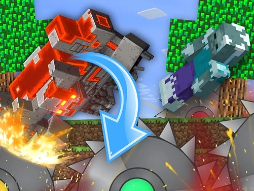 The Mobs Farm in Mineblock! - Play free online 3D game