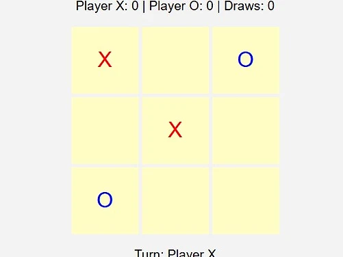 tic tac toe html - Play free online game