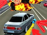 Traffic Racer with Guns on the Car - Play free online Car game