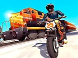 Tricky Bike Stunt vs Train Racing - Play free online game