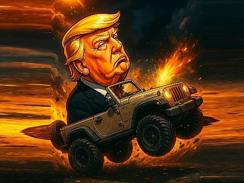 Trump Wheelie Challenge - Play free online Skill game