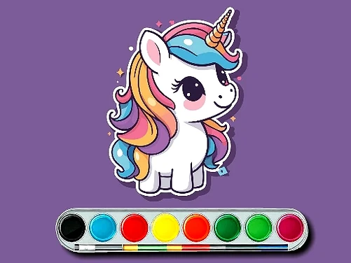 Unicorn Coloring Challenge - Play free online game