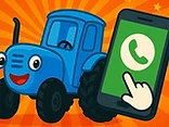 Video Call With the Blue Tractor! - Play free online Phones game