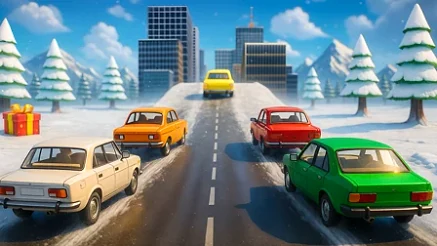 Winter Car Jump - Play free online Arcade game