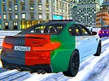 Winter Drift on BMW M5 CS - Play free online game