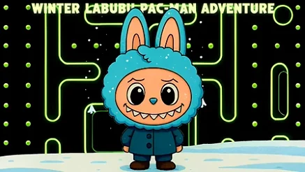Winter Labubu Pacman Adventure - Play free online game